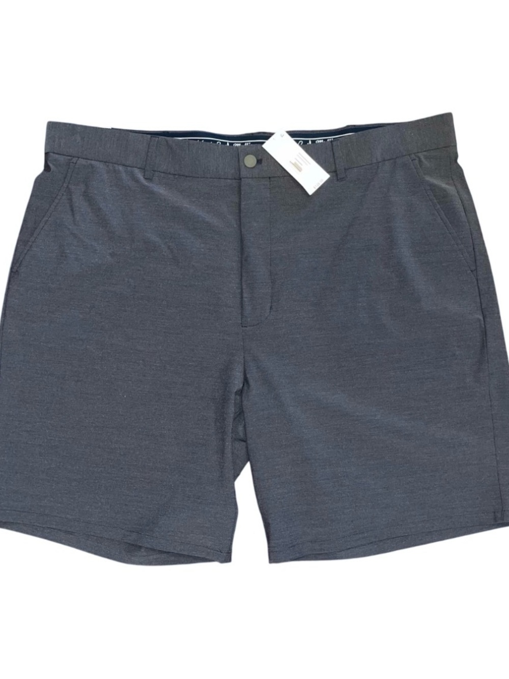 Johnnie-O High Tide Shorts Gray Blue Stretch Classic Casual Men’s 48 NWT